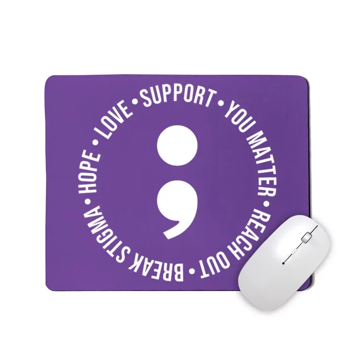 Break Stigma Support Mental Health Awareness Mousepad