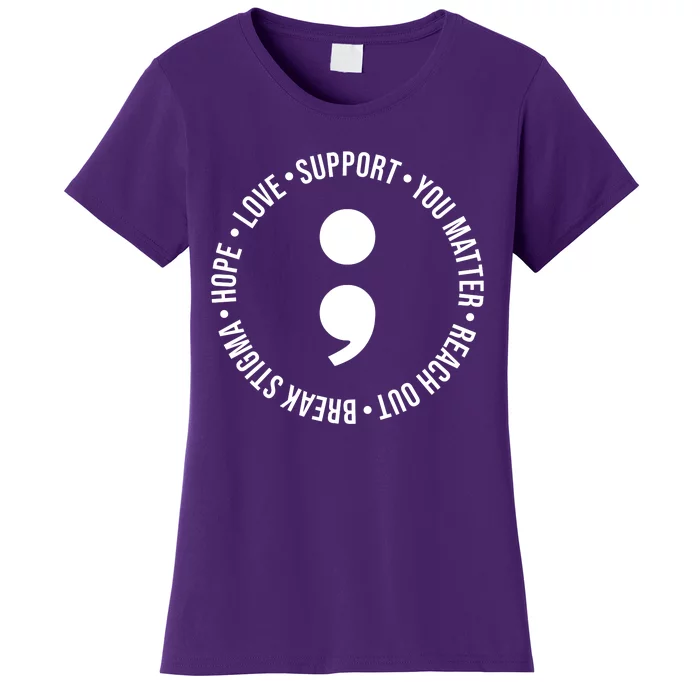 Break Stigma Support Mental Health Awareness Women's T-Shirt