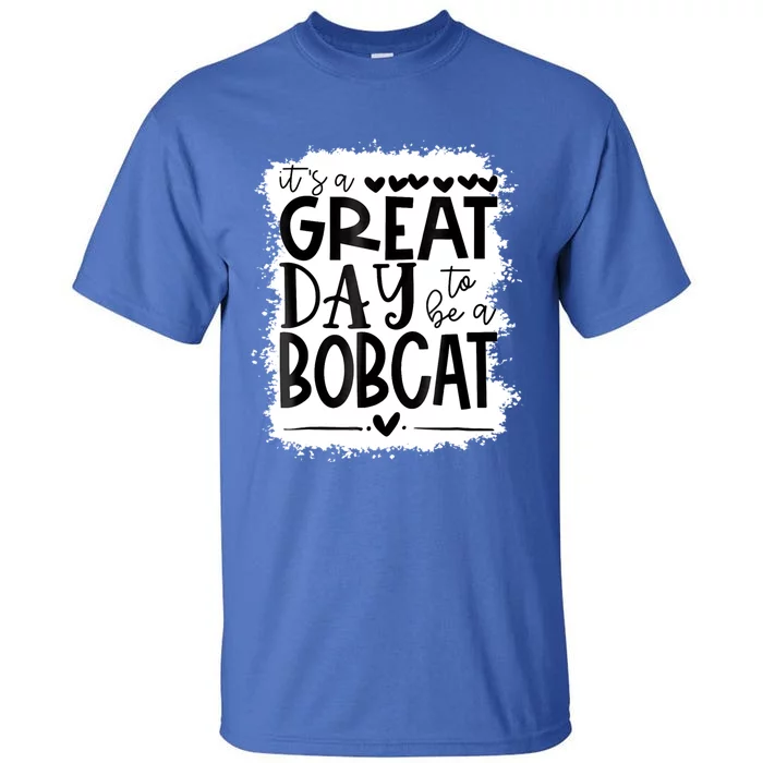 Bobcats School Sports Fan Team Spirit Mascot Gift Bleached Tall T-Shirt