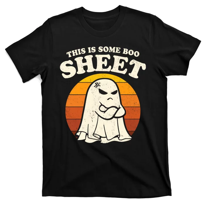 Boo Sheet Shirt This Is Some Boo Sheet Ghost Funny Retro Halloween T-Shirt