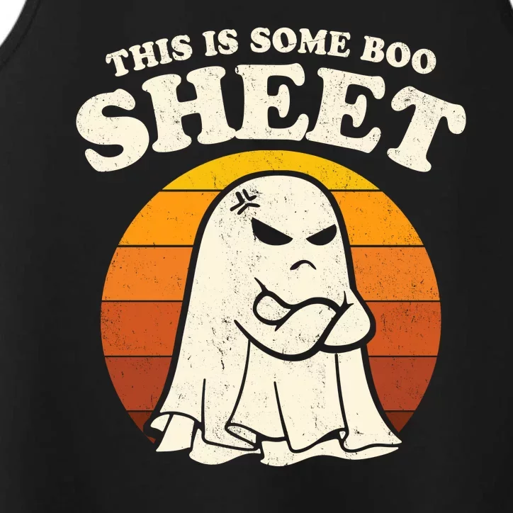 Boo Sheet Shirt This Is Some Boo Sheet Ghost Funny Retro Halloween Performance Tank