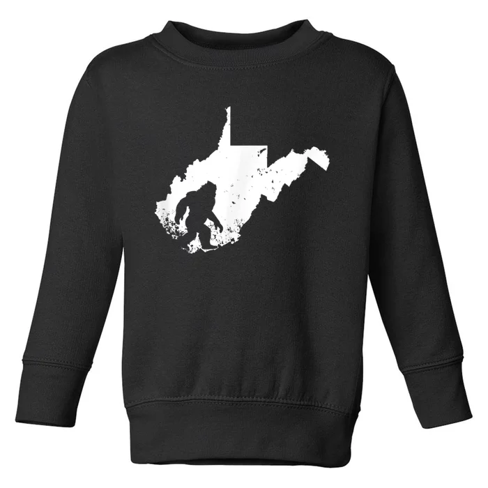 Bigfoot Sasquatch Sighted In State Of West Virginia Bigfoot Toddler Sweatshirt