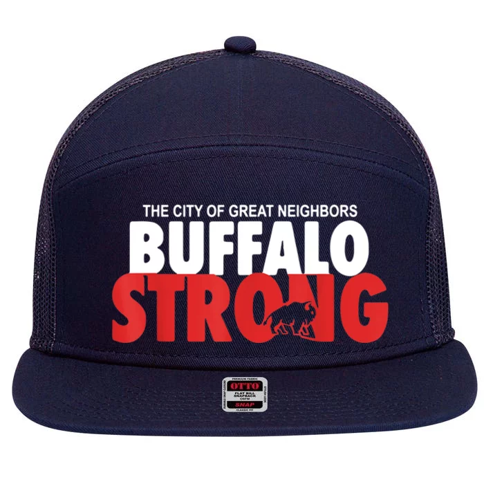 Buffalo Strong Shirt Buffalo Strong Pray For Buffalo Shirt 7 Panel Mesh Trucker Snapback Hat