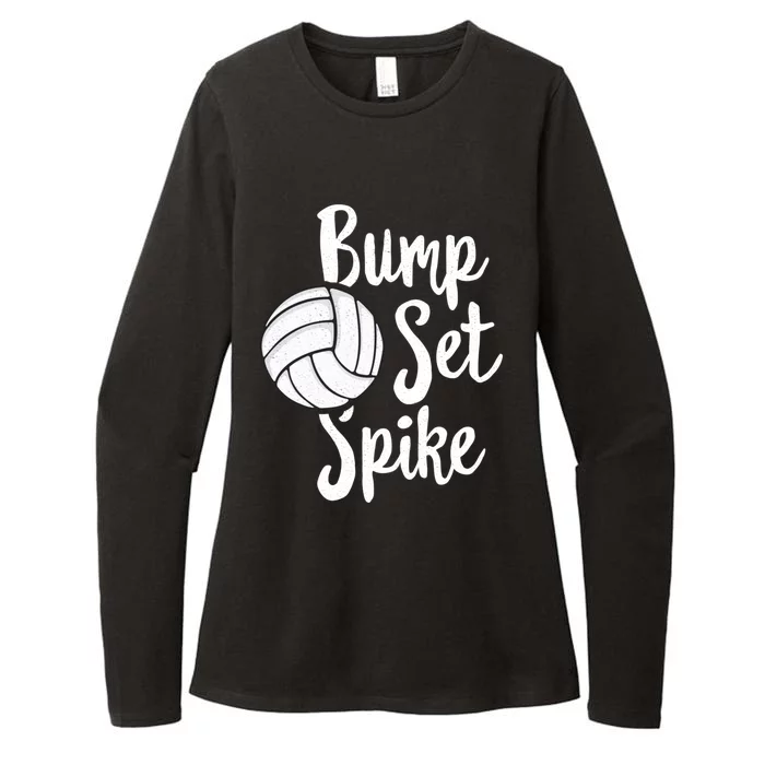 Bump Set Spike Volleyball Great Gift Player Team Womens CVC Long Sleeve Shirt