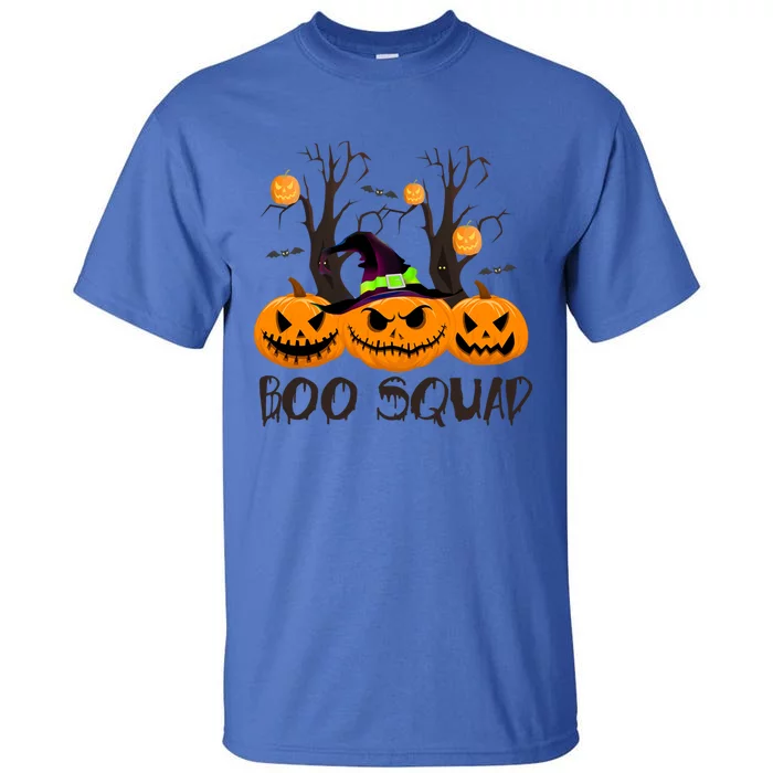 Boo Squad Scary Pumpkin Funny Halloween Costume Gift Tall T-Shirt