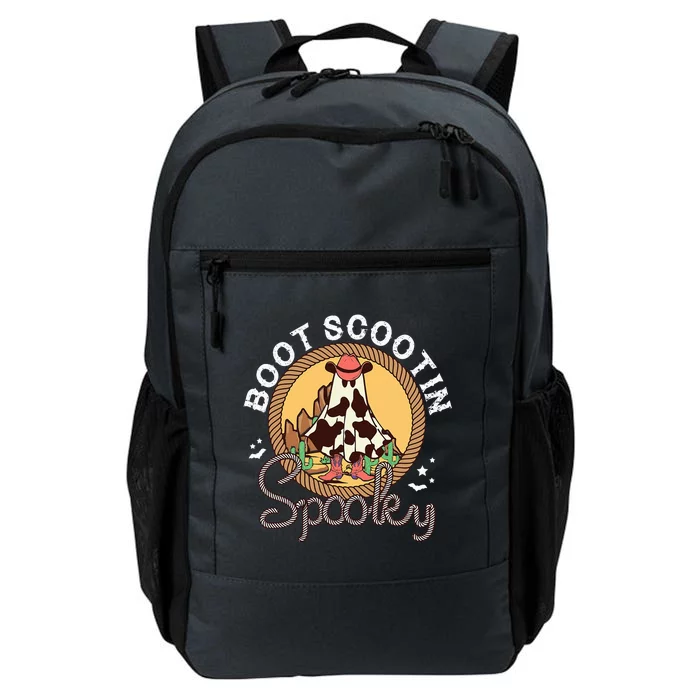 Boot Scootin Spooky Western Halloween Ghost Spooky Season Daily Commute Backpack