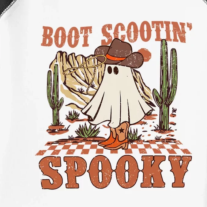 Boot Scootin Spooky Western Halloween Ghost Spooky Season Infant Baby Jersey Bodysuit