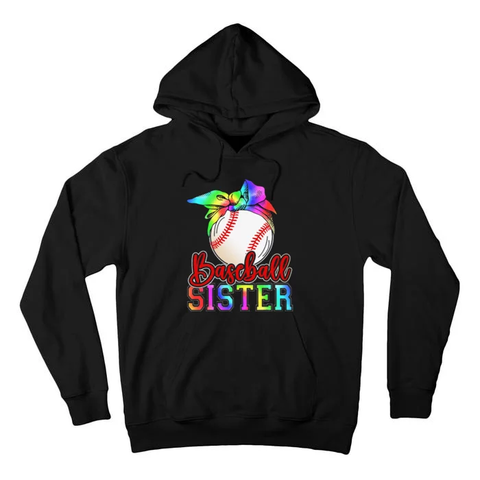 Baseball Sister Shirt Leopard Heart Mothers Day Girls Tall Hoodie