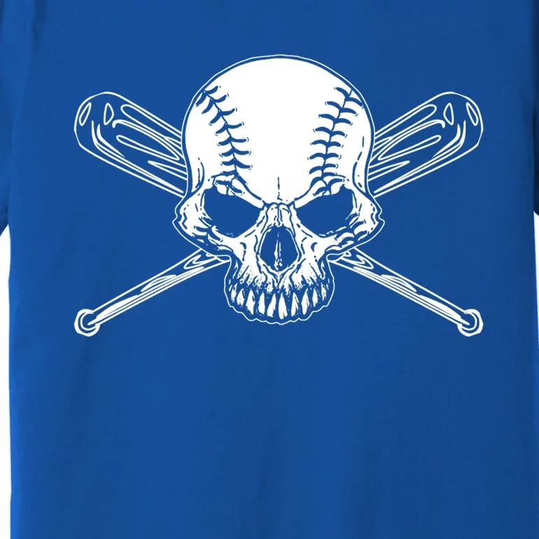 Baseball Skull Skeleton Bat Ball Game Gift Premium T-Shirt