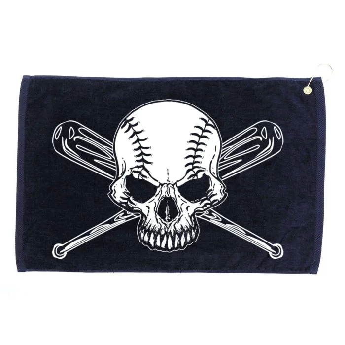 Baseball Skull Skeleton Bat Ball Game Gift Grommeted Golf Towel