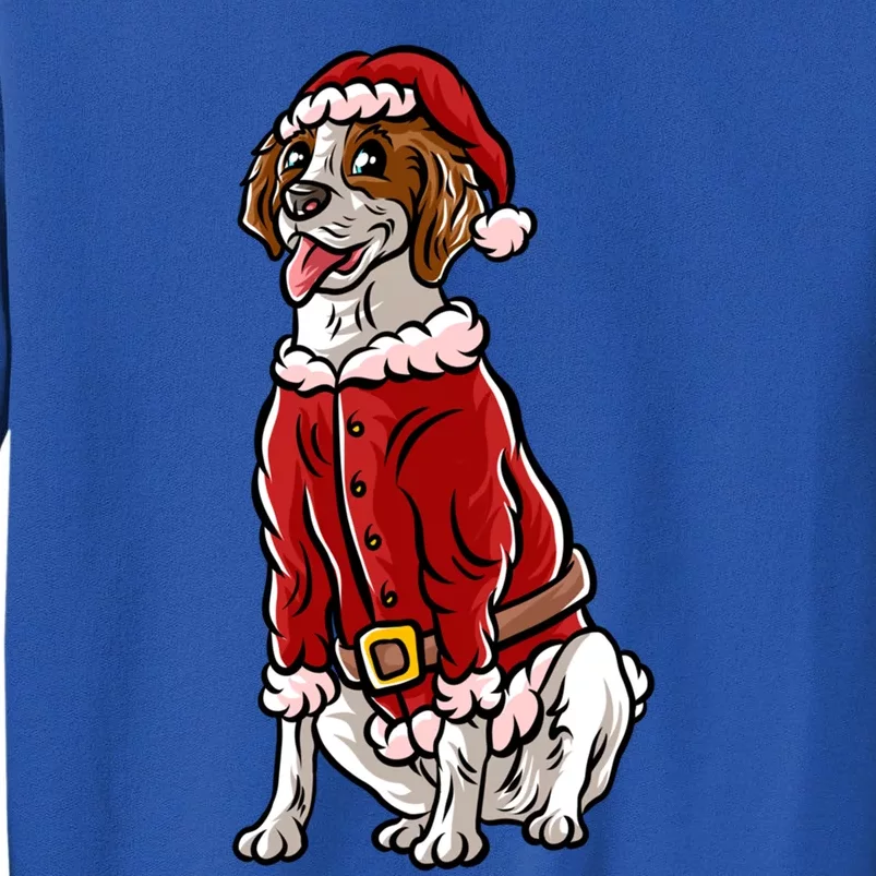 Brittany Spaniel Santa Claus Christmas Dog Merry Woofmas Meaningful Gift Sweatshirt