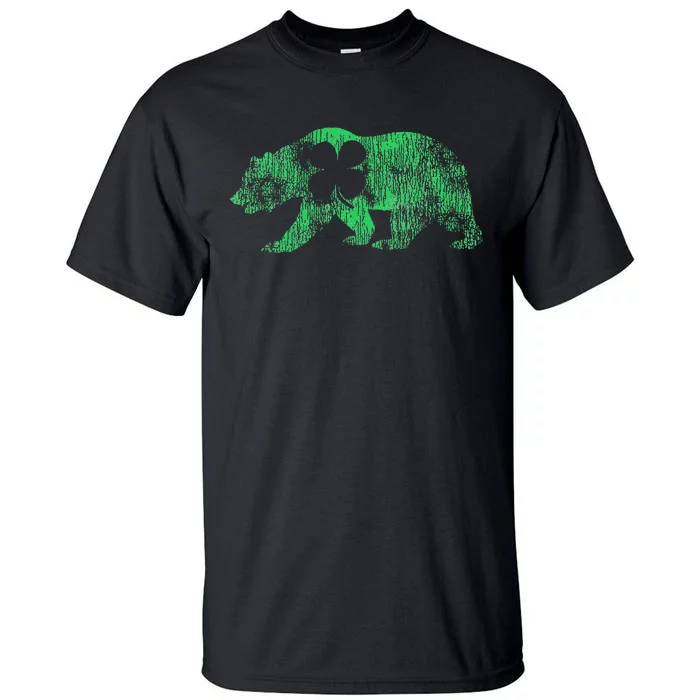 Bear Shamrock St. Patrick's Day Irish Clover Saint Paddys Tall T-Shirt