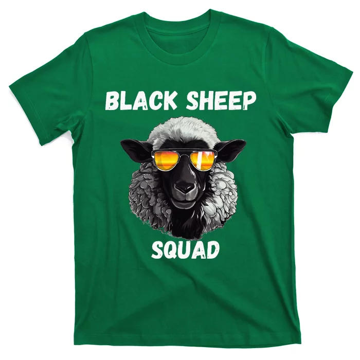 Black S.H.E.E.P Squad Outcast Black S.H.E.E.P In Family T-Shirt