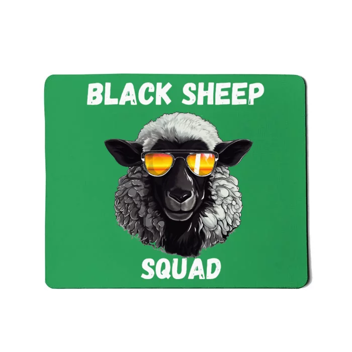 Black S.H.E.E.P Squad Outcast Black S.H.E.E.P In Family Mousepad