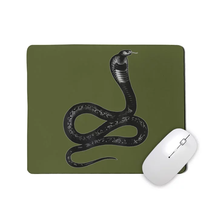 Black Snake Snakes Reptile Lover Jungle Zookeeper Zoology Mousepad