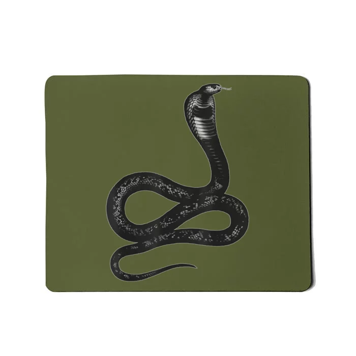 Black Snake Snakes Reptile Lover Jungle Zookeeper Zoology Mousepad