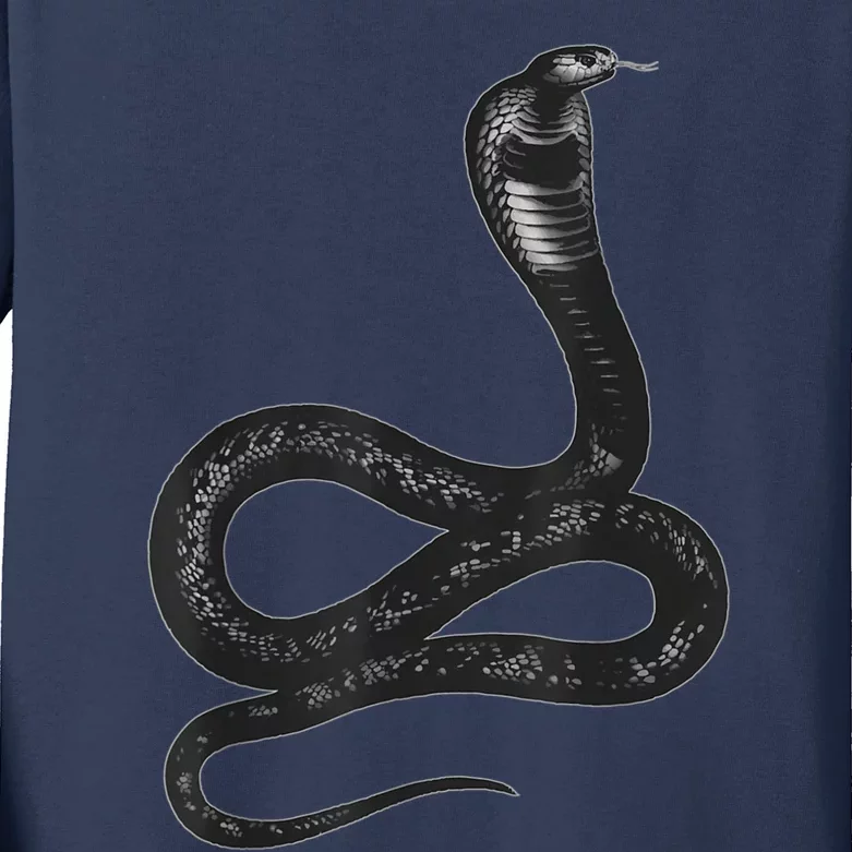 Black Snake Snakes Reptile Lover Jungle Zookeeper Zoology Kids Long Sleeve Shirt