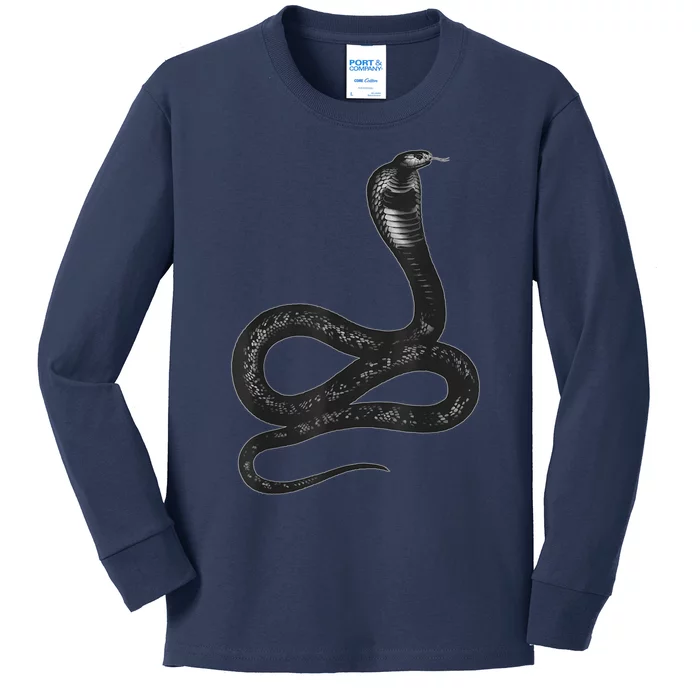 Black Snake Snakes Reptile Lover Jungle Zookeeper Zoology Kids Long Sleeve Shirt