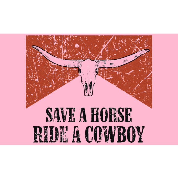 Bull Skull Save A Horse Ride A Cowboy Western Country Bumper Sticker