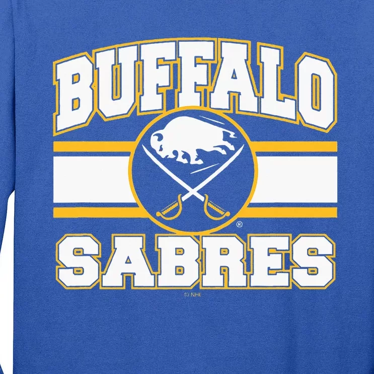 Buffalo Sabres Stripe Royal Blue Tall Long Sleeve T-Shirt