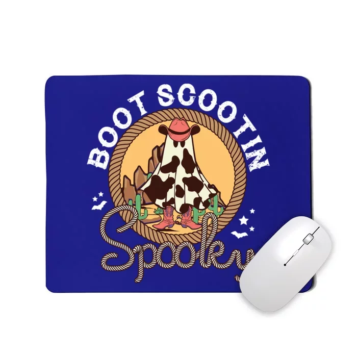 Boot Scootin Spooky Western Halloween Ghost Spooky Season Great Gift Mousepad