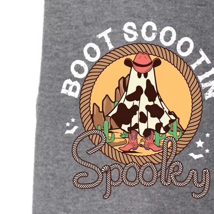 Boot Scootin Spooky Western Halloween Ghost Spooky Season Great Gift Doggie 3-End Fleece Hoodie