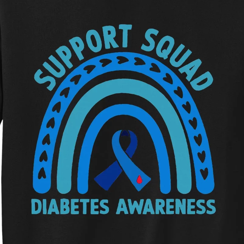 Blue Support Squad Diabetes Awareness Sweatshirt