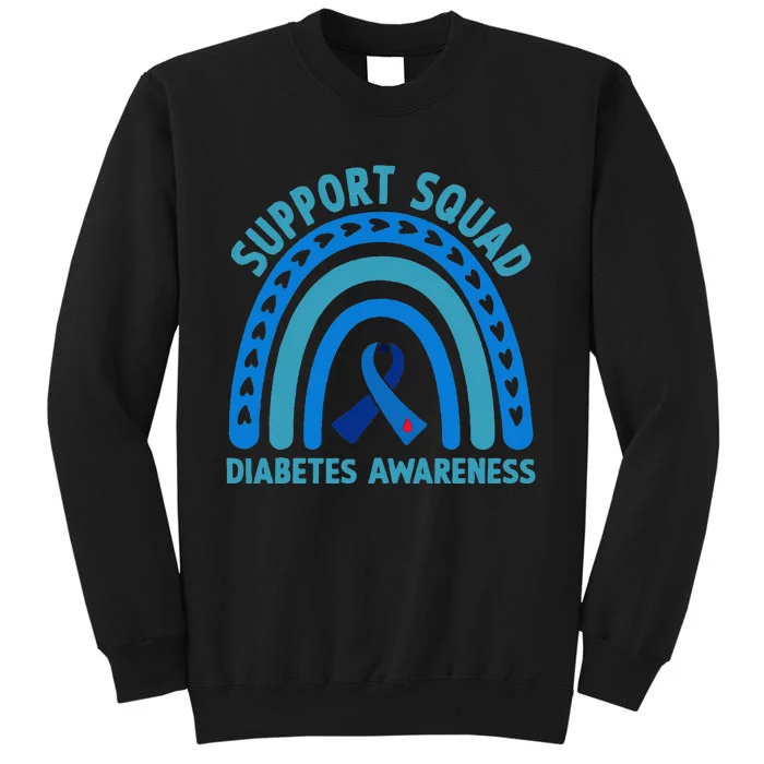 Blue Support Squad Diabetes Awareness Sweatshirt