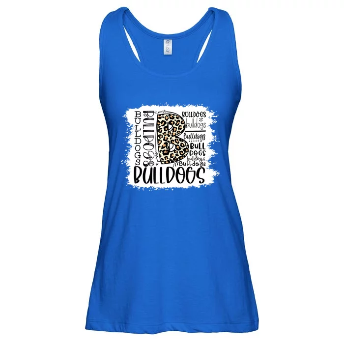 Bulldogs School Sports Fan Team Spirit Mascot Gift Bleach Ladies Essential Flowy Tank