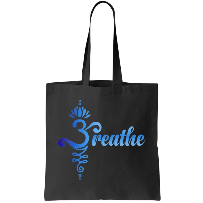 Breathe Sanskrit Symbol Tote Bag