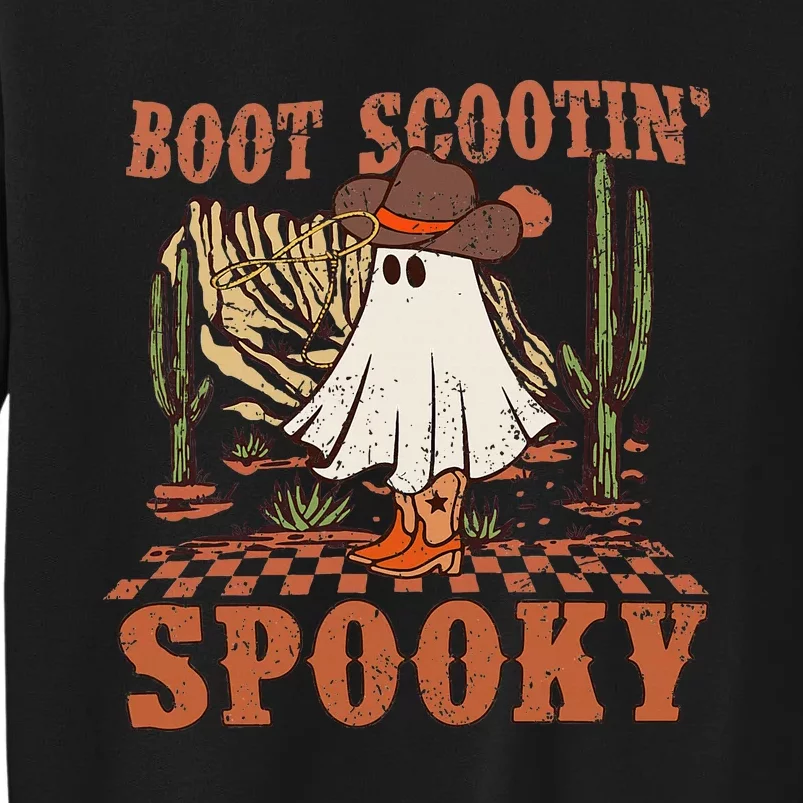 Boot Scootin Spooky Western Halloween Ghost Spooky Season Sweatshirt