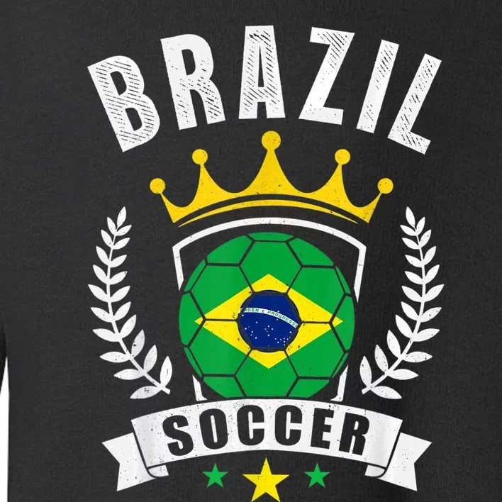 Brazil Soccer Support Team Jersey Brazilian Flag Football Toddler Sweatshirt