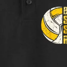 Bump Set Spike Repeat Volleyball Funny Dry Zone Grid Performance Polo