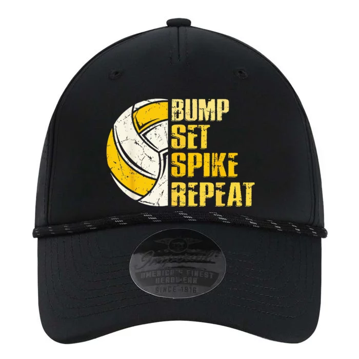 Bump Set Spike Repeat Volleyball Funny Performance The Dyno Cap