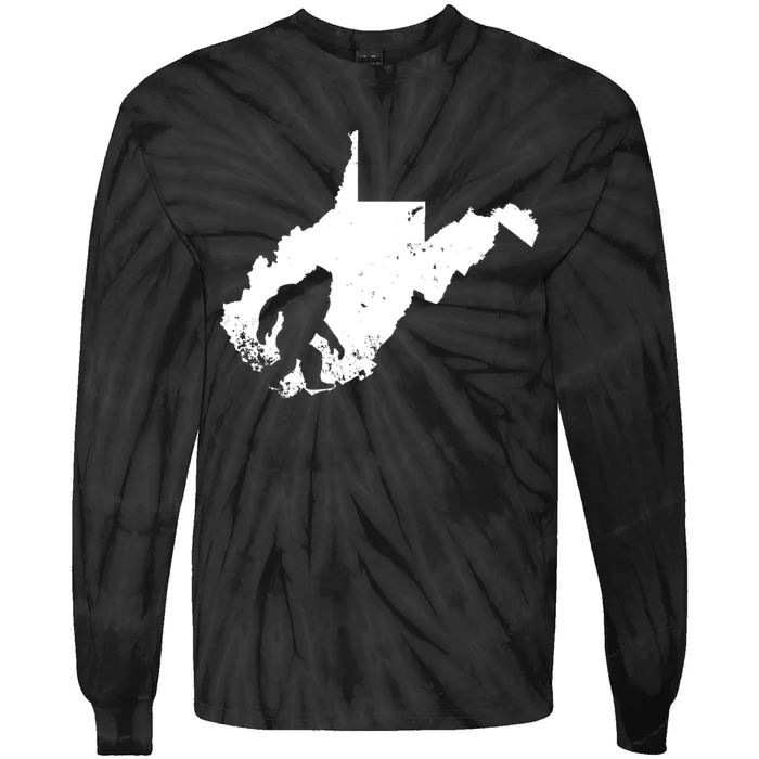 Bigfoot Sasquatch Sighted In State Of West Virginia Bigfoot Tie-Dye Long Sleeve Shirt