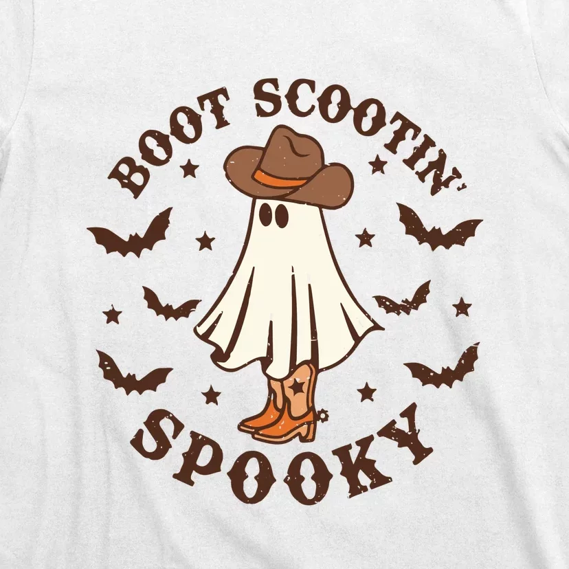 Boot Scootin Spooky Halloween Cowboy Ghost T-Shirt