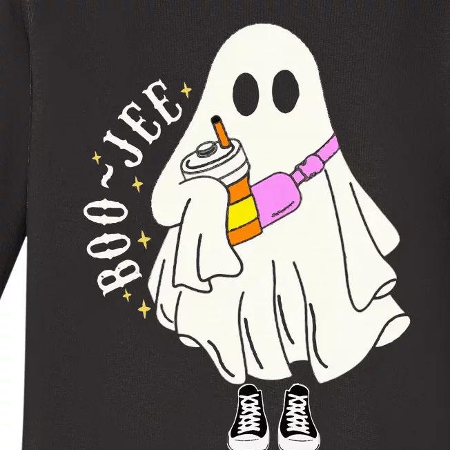 Boojee Spooky Season Funny Ghost Halloween Costume Baby Long Sleeve Bodysuit