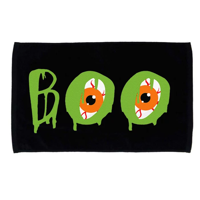 Boo Slime Spooky Eyeballs Scary Halloween Trick Or Treat Microfiber Hand Towel