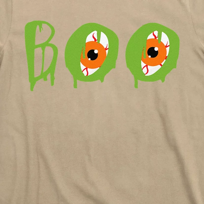 Boo Slime Spooky Eyeballs Scary Halloween Trick Or Treat T-Shirt