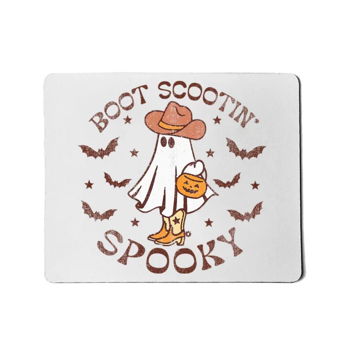 Boot Scootin Spooky Western Halloween Retro Fall Halloween Mousepad