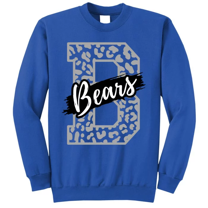 Bears School Sports Fan Team Spirits Mascot Heart Leopard Meaningful Gift Sweatshirt