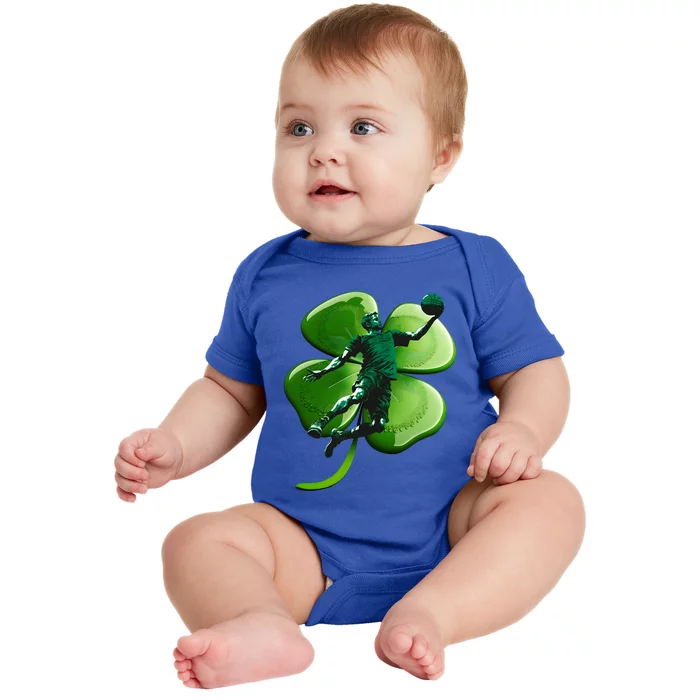 Basketball Sports Shamrock St Patricks Day Cool Gift Baby Bodysuit