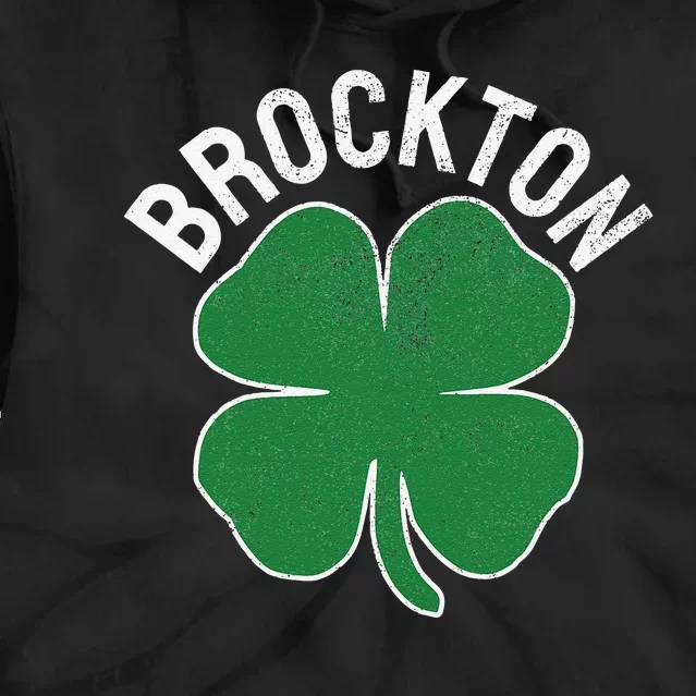 Brockton Shamrock St. Patrick's Day Saint Paddy's Irish Tie Dye Hoodie