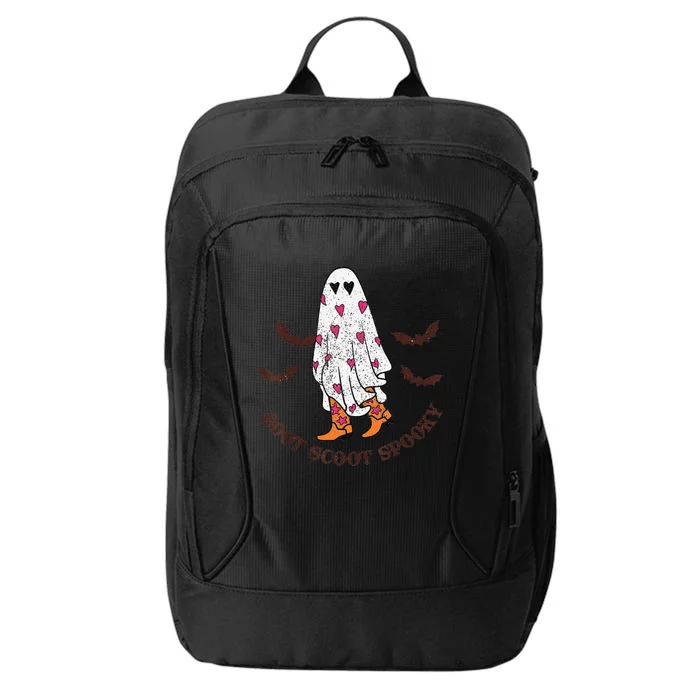 Boot Scoot Spooky Cowboy Ghost Groovy Retro Halloween Gift City Backpack