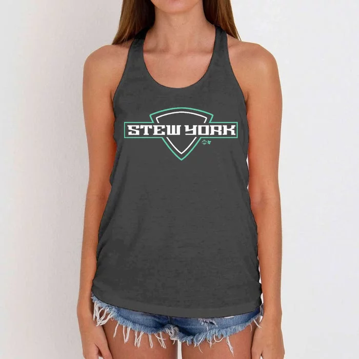 Breanna Stewart Stew York New York Basketball Women's Knotted Racerback Tank