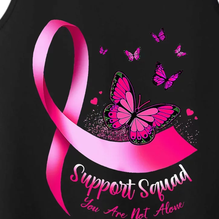 Butterfly Support Squad Breast Cancer Warrior Pink Performance Tank