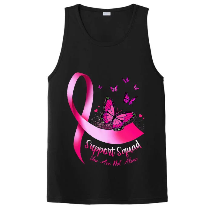 Butterfly Support Squad Breast Cancer Warrior Pink Performance Tank