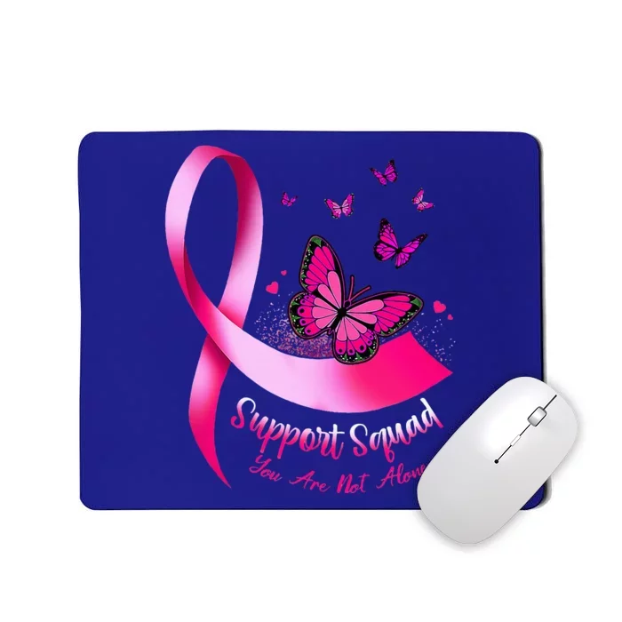 Butterfly Support Squad Breast Cancer Warrior Pink Mousepad