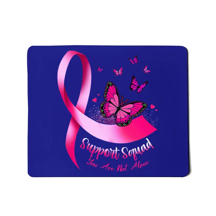 Butterfly Support Squad Breast Cancer Warrior Pink Mousepad