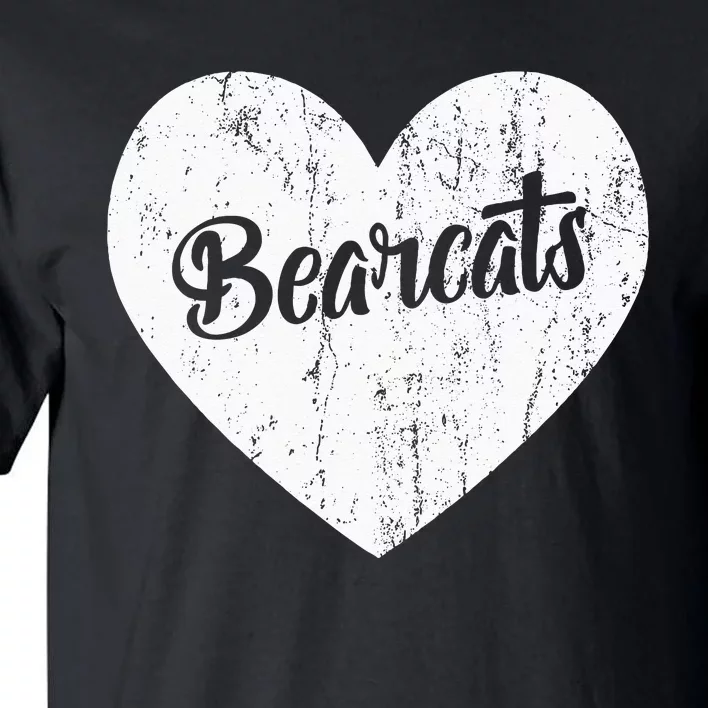 Bearcats School Sports Fan Team Spirit Mascot Heart Gift Tall T-Shirt